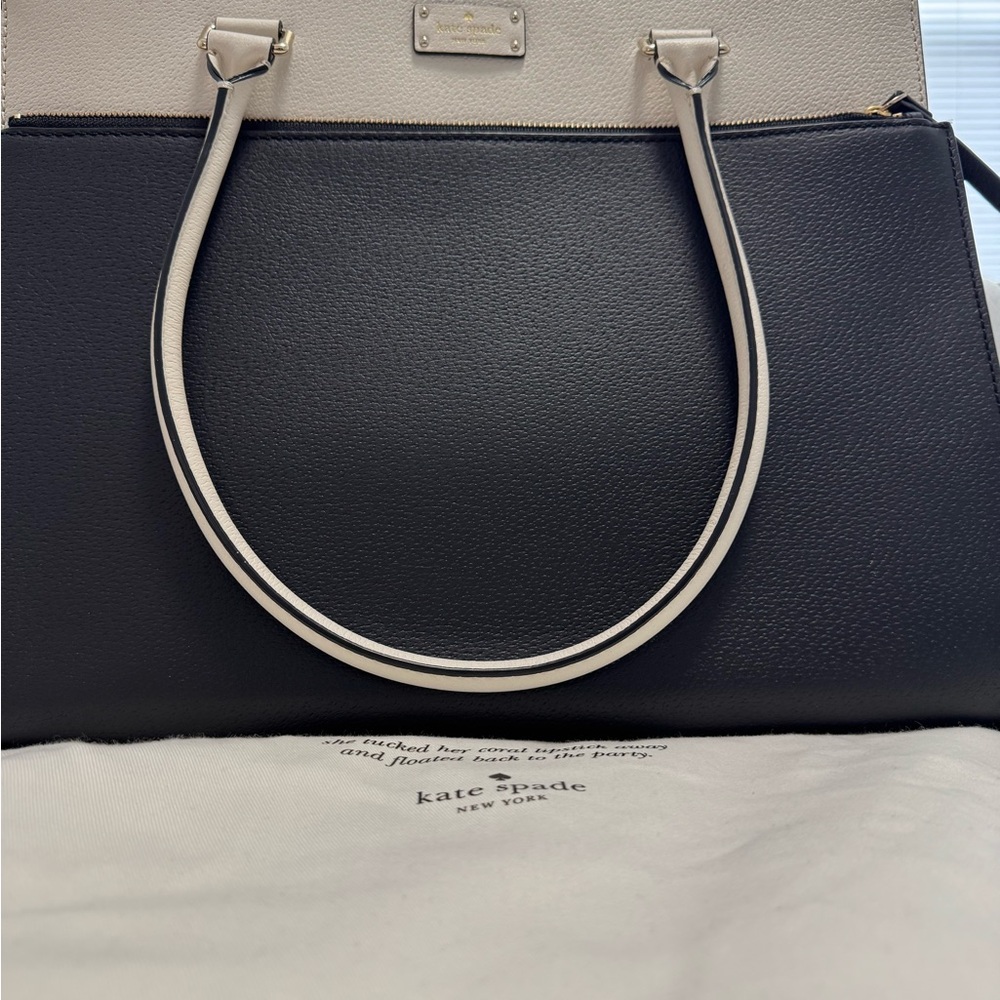 Kate Spade Black and Cream Women's Bag